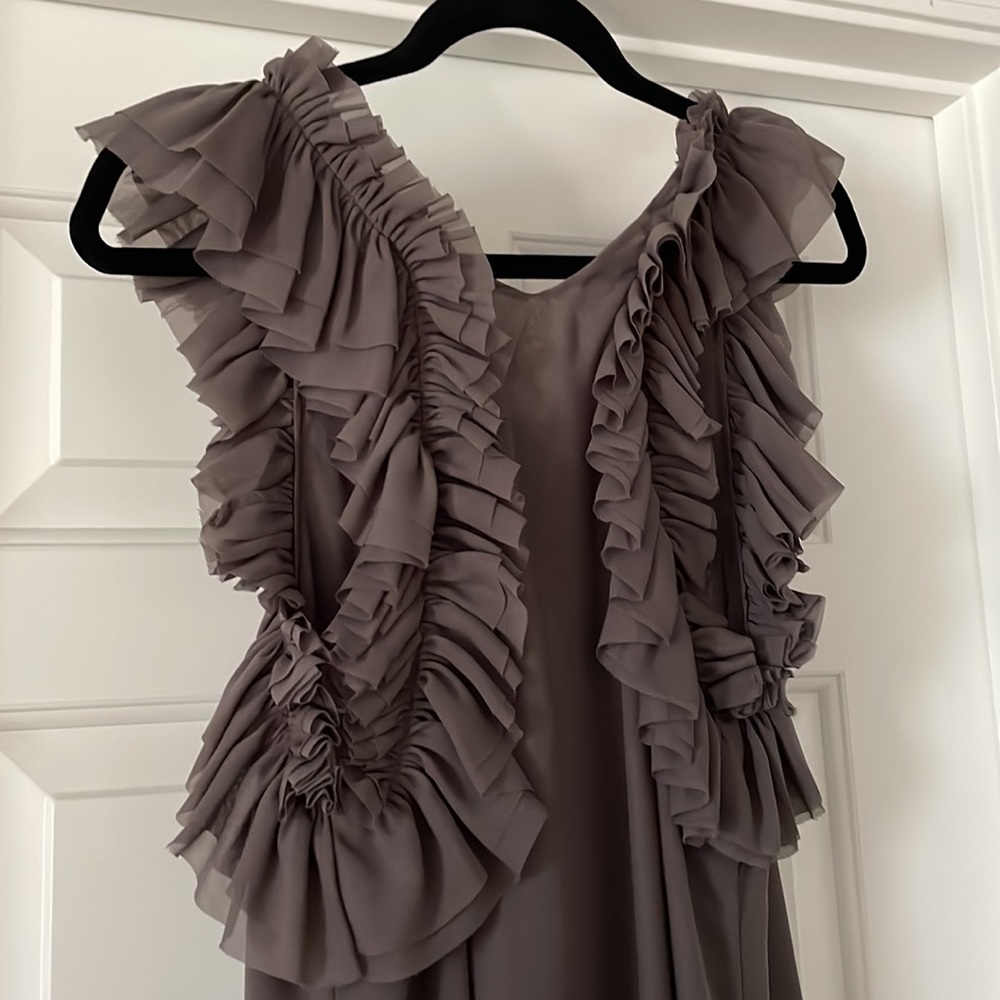 Ruffled Racer-back Dress - Picture 3 of 4
